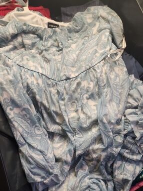 Paisley mesh tiered maxi